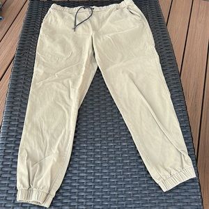 Mens medium khaki joggers
